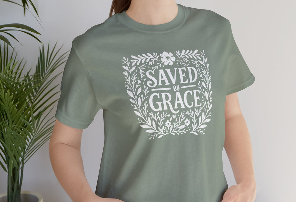 Saved by Grace Christian T-shirt